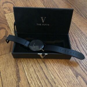 Womens The Fifth all black watch.